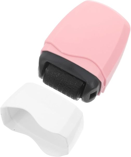 Privacy Seal Roller Stamp with Colored Ink, Identity Theft Protection