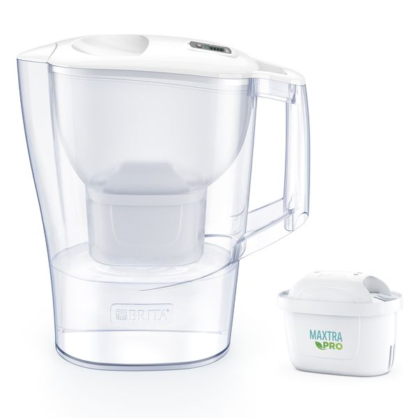 Brita - Aluna Cool Frosted 2.4 litre Water Filter Jug - White - 1008942