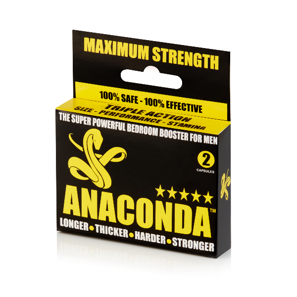 12 Capsules Shipper - Anaconda - Bedroom Booster - (2 Capsules x 6 Packs)