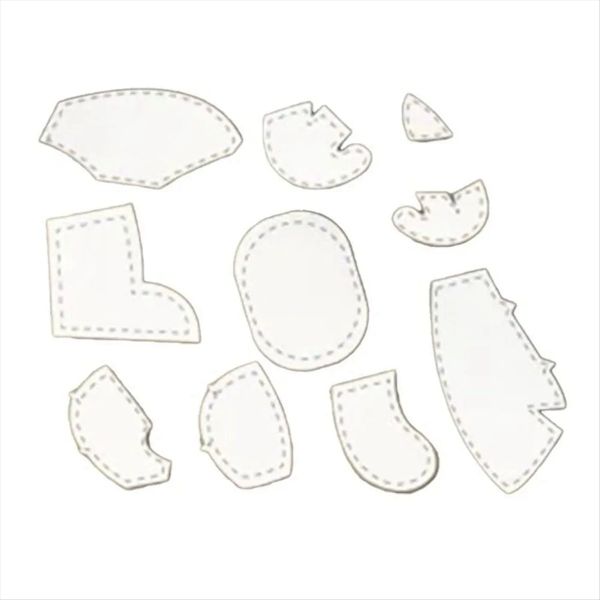 8Pcs/Set 8In Acrylic Template Ruler Set Memory Quilting Ruler B