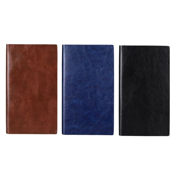 A6 Small Soft Faux Leather Pocket Notebook Journal for Office School Travel