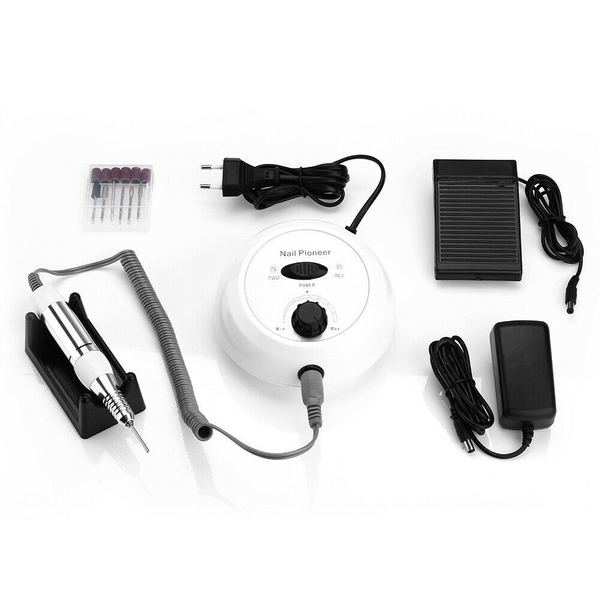 Electric Nail Drill Machine with 6 Pieces Grinding Head Easy to Use