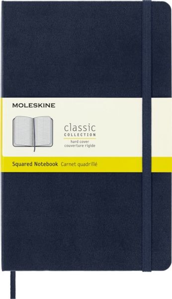 Moleskine Classic Sapphire Blue Large Squared Notebook