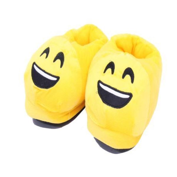 HAPPY ADULT Soft Plush Emoji Slippers