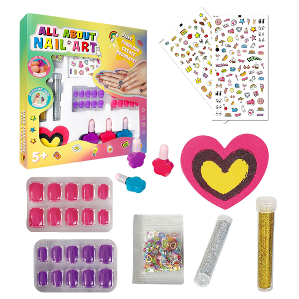 Children's Nail Polish Set Girl Makeup Toy Gift Box with Sticker