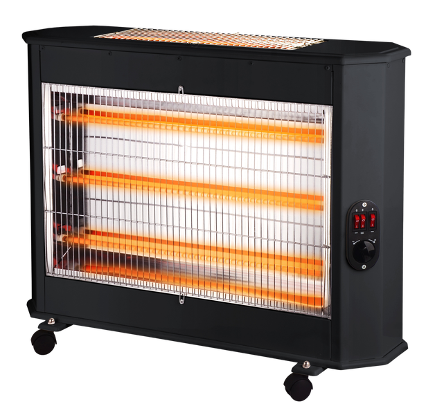 LUXELL - 5 Bar Heater with Thermostat &amp; Safety Switch - Powerful - 2400W - LX-2802K