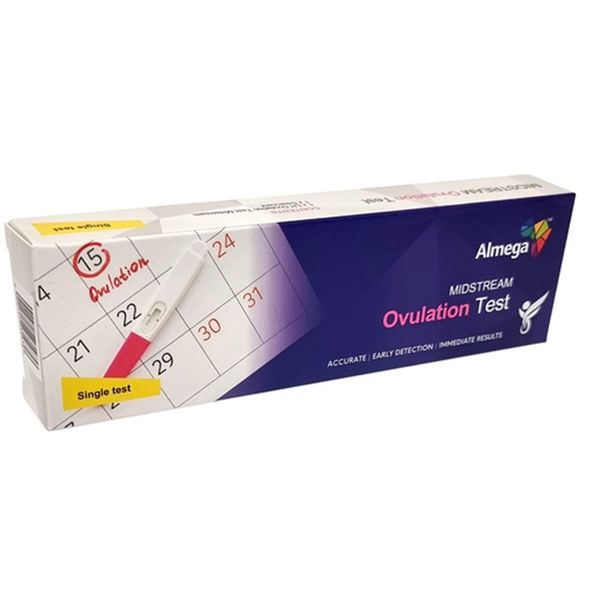 Almega - Midstream Ovulation Test Kit 1's x2
