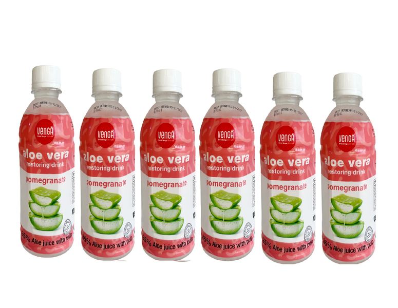Venga Aloe Vera Drink 350 ml Pomegranate (6 Pack)