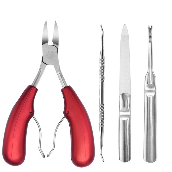 4 Pieces Professional Stainless Steel Pedicure Manicure Tool Set