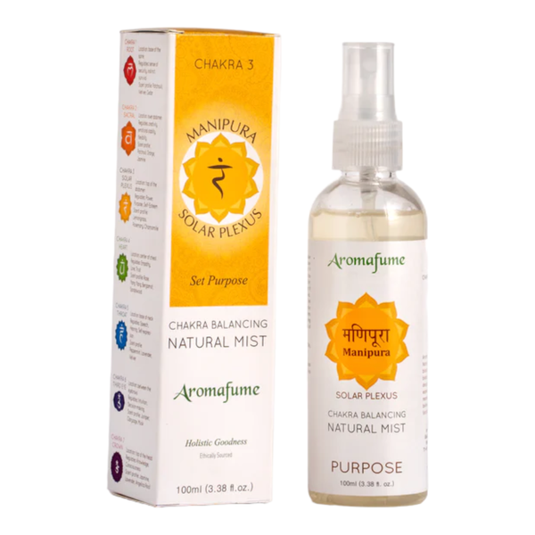 Aromafume Solar Plexus Manipura Chakra Balancing Incense Smudge Spray 100ml