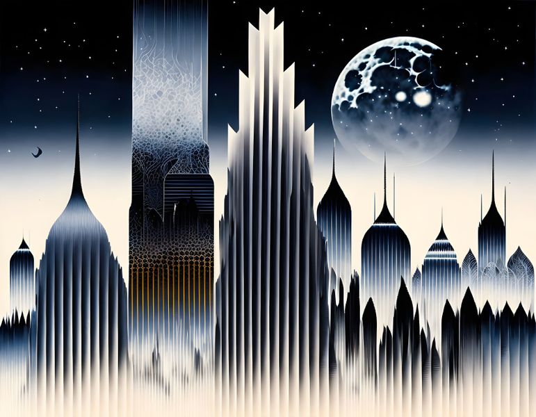 Canvas Wall Art - Beautiful Night In The City