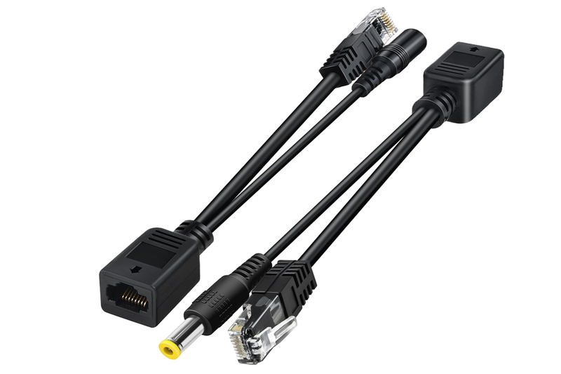 ZATECH RJ45 PoE Injector &amp; Splitter Cable Power and Data in One