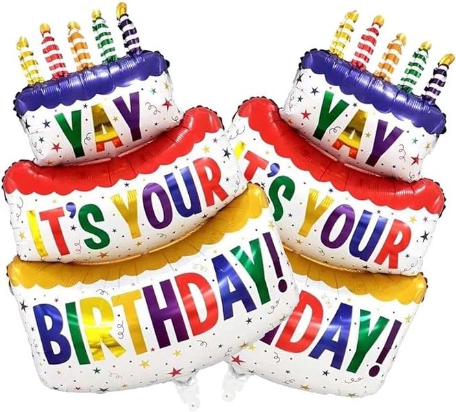 XRK Happy Birthday Balloon Big 27x20inch Foil Inflated Mylar Balloons