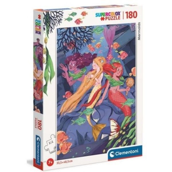 Clementoni 180 Piece Puzzle Mermaids