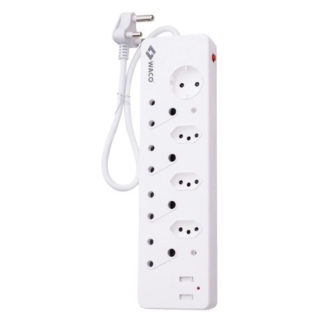 Waco - 8 Way Multiplug with USB Chargers and Shutters Image
