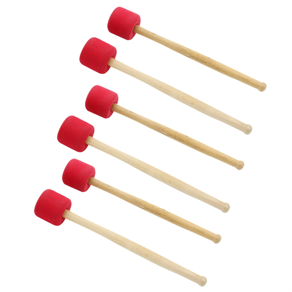 Red 12.8 Inch Foam Rubber Drum Sticks Bass Drum Sticks Accessories