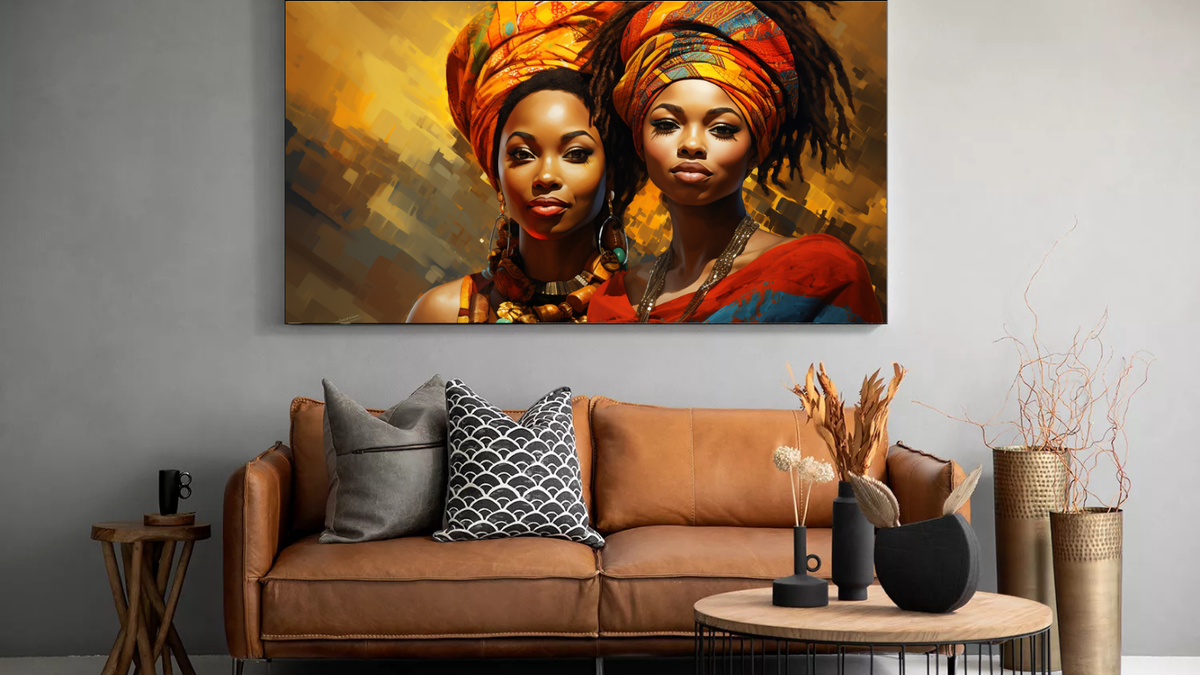 Canvas Wall Art - African Women Abstract - MT051 | Shop Today. Get it ...