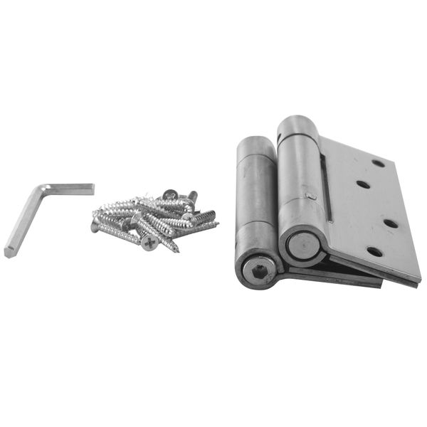 Self Closing Door Hinge 2 Pack 4 Inch Stainless Steel Compatible with None