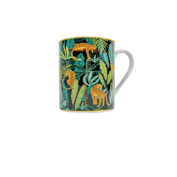 OMADA - Leopard Black Coffee Mug Set of 4