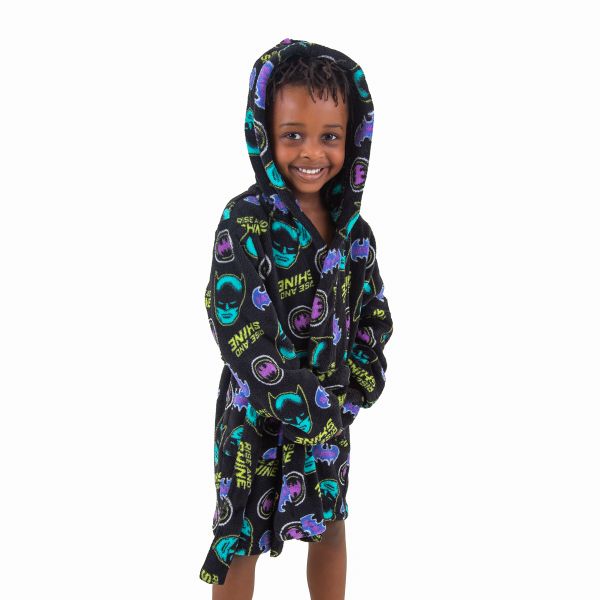 Batman By Dc Official Licensed Kids Gown Bathrobe
