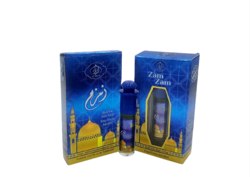 Zam Zam Attar Roll-On 24ml Alcohol-Free Concentrated Fragrance Oil