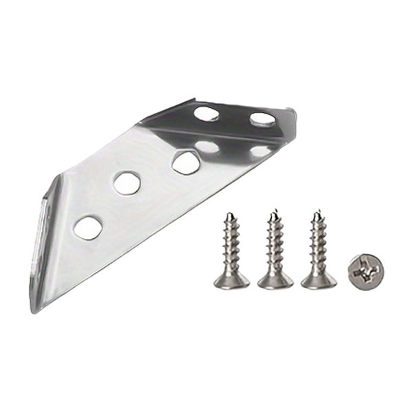 Stainless Steel Corner Brackets with Screws - Heavy-Duty 90 Support