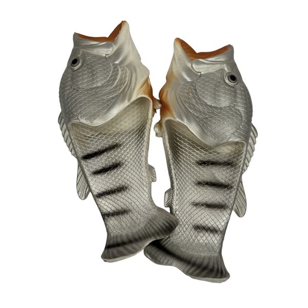 Grey Cob Kabeljou Fish Flip Flop Slops/ Slippers/ Sliders