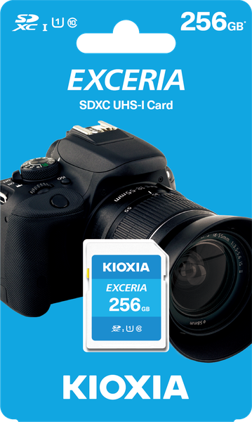 Kioxia 256GB 100Mb/s SD Card C10 Exceria
