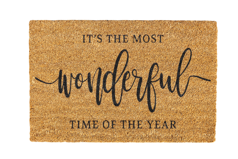Most Wonderful Time of the Year Coir Doormat Design