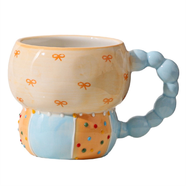 Ceramic Cup Color Coffee Cup Household Cup Breakfast Cup Milk Coffee Tea Fr