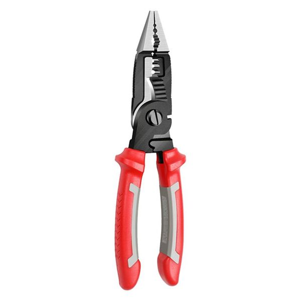 1Pc 6 In 1 Electrician Pliers Long Nose Pliers Cable Cutter Stripper