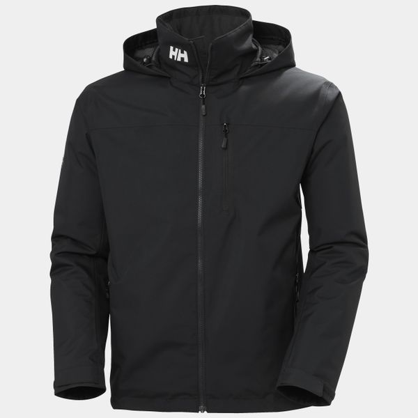 Helly Hansen Men's Crew Hooded Midlayer Sailing Jacket 2.0 - Black