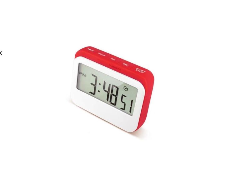 Digital Timer Multifunction Large LCD For Cooking, Study, Games Red