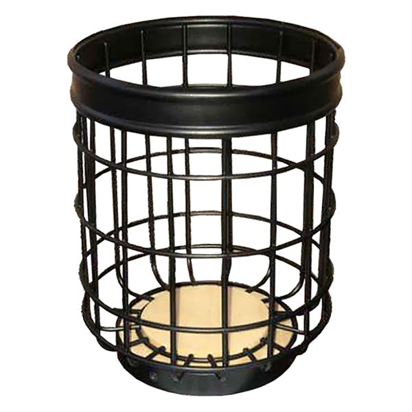 Regent Utensil Holder - Black Wire &amp; Wood