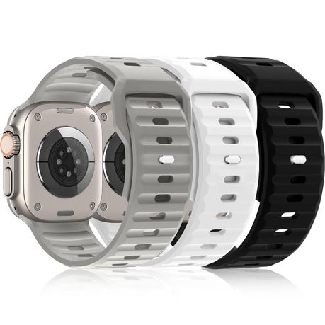 3-Pack Silicone Sport Straps Compatible with Apple Watch 42/44/45/49mm Image