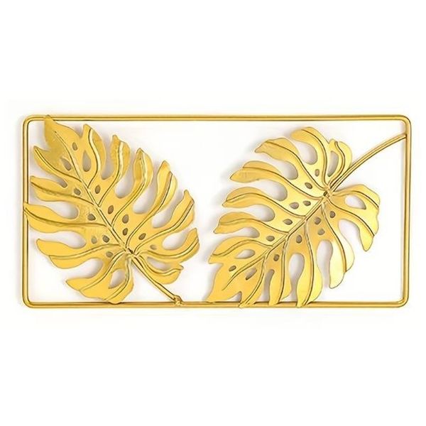 Home Decor Artificial Gold Leaf Wall Hanging - Turtle (24cm)