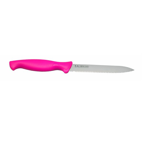 KAI Hocho Vegetable Knife with Serrated Edge