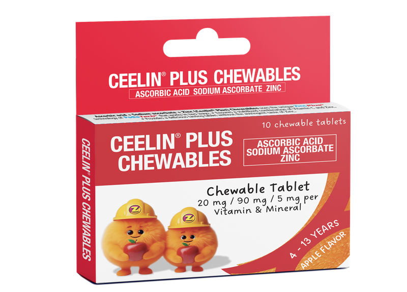 Ceelin Plus Vitamin C and Zinc Chewable Tablets 10s