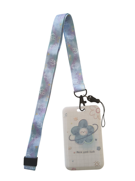 Flamboyant S-Flower Lanyard/Card Holder