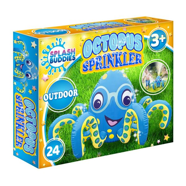 Splash Buddies Inflatable Sprinkler Octopus - Blue