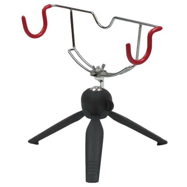 Camping Foldable Aluminium Alloy Rotating Tripod Fishing Rod Stand (23cm)