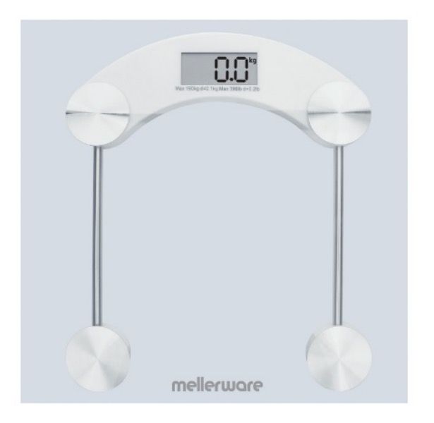 Mellerware Glass Bathroom Scale - 180kg