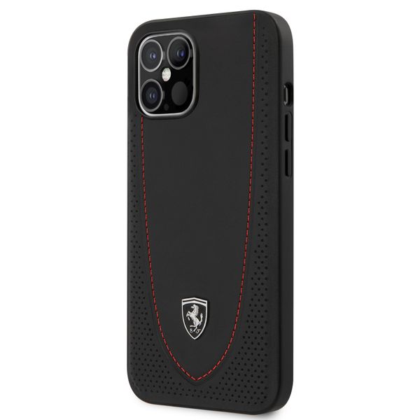 FERRARI - Leather Hard Case iPhone 12 Pro Max Black