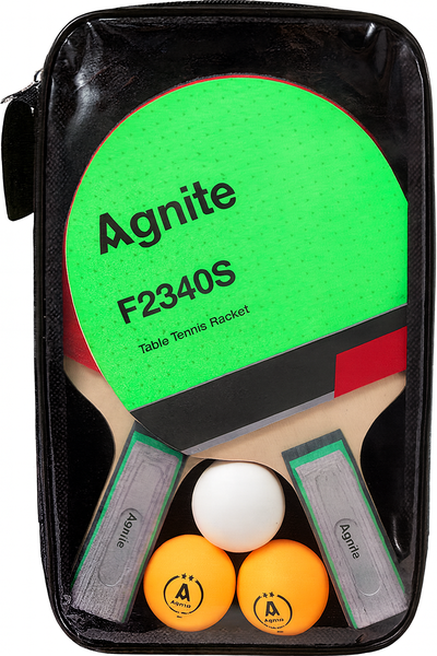 Agnite Table Tennis Racket and Ball Set