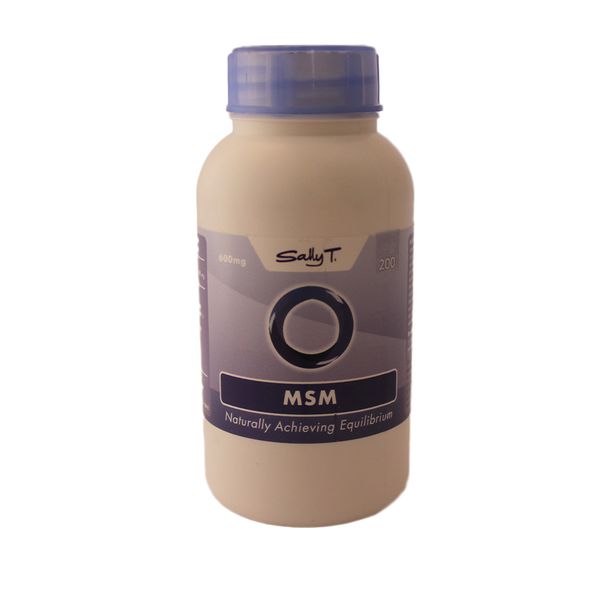 Sally T. MSM 600mg - 200 Caps - Airborne Allergies &amp; Skin, Hair &amp; Nails