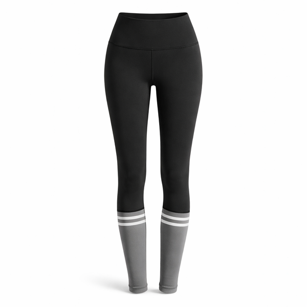 Women's High Rise Sports Leggings - Black