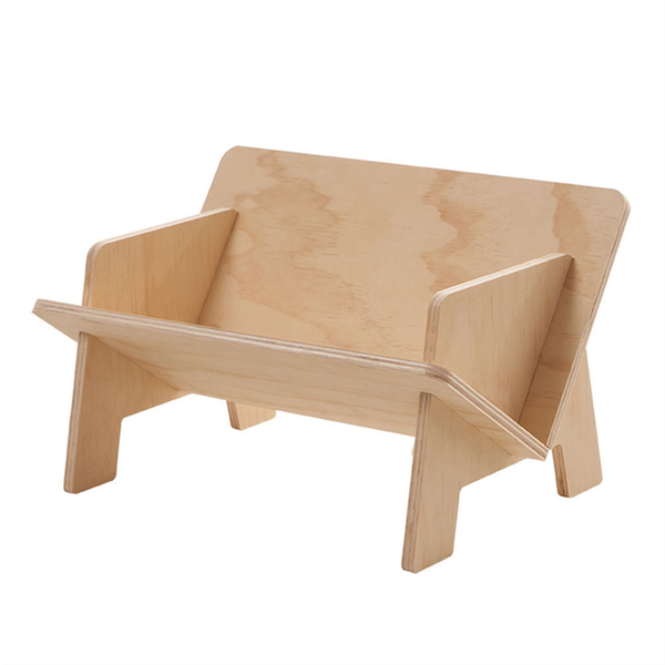 Wood Tilted Tabletop Bookshelf Kid Bookcase Desktop Display Bookshelf