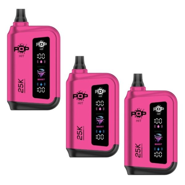 Pop Hit Rechargeable Vape Bar 25K Puffs 50mg-Strawberry Watermelon Freeze-3
