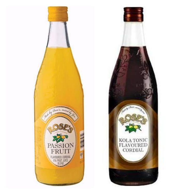 Roses Passion Fruit And Kola Tonic Flavoured Cordial 750ml Pack Of 2