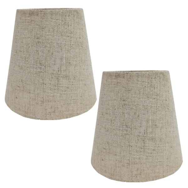Decor Elegant Modern Fabric Table Lampshades - 14cm - Set of 2